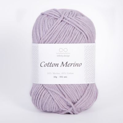 Infinity Cotton Merino (4631 LIGHT LILAC) 55% мериносовая шерсть, 45% хлопок  50гр/105 м