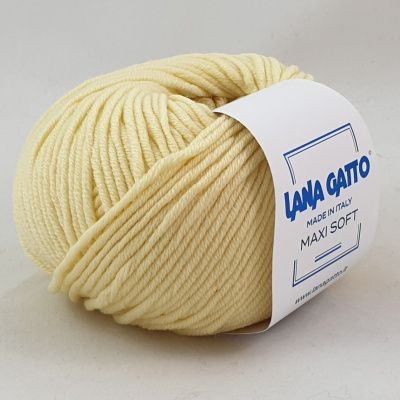 Lana Gatto Maxi Soft ( 08968 солнечный свет) 100% меринос экстрафайн 50 г/90 м